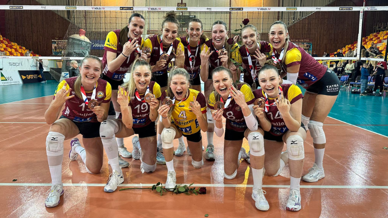 Volejbalistky Dukly ukořistily bronz